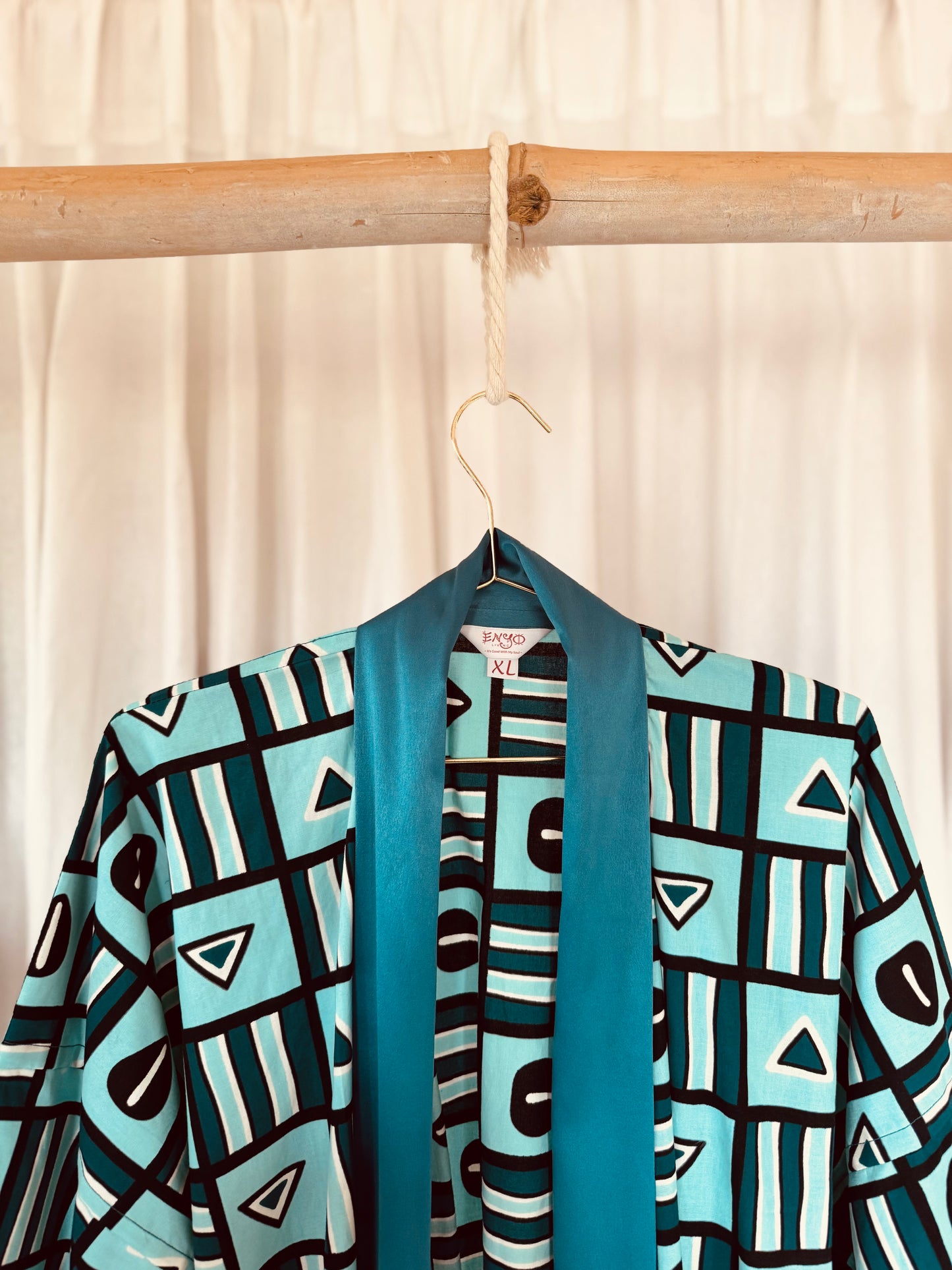 Afrikimo "Beaming Bean" - Teal Satin