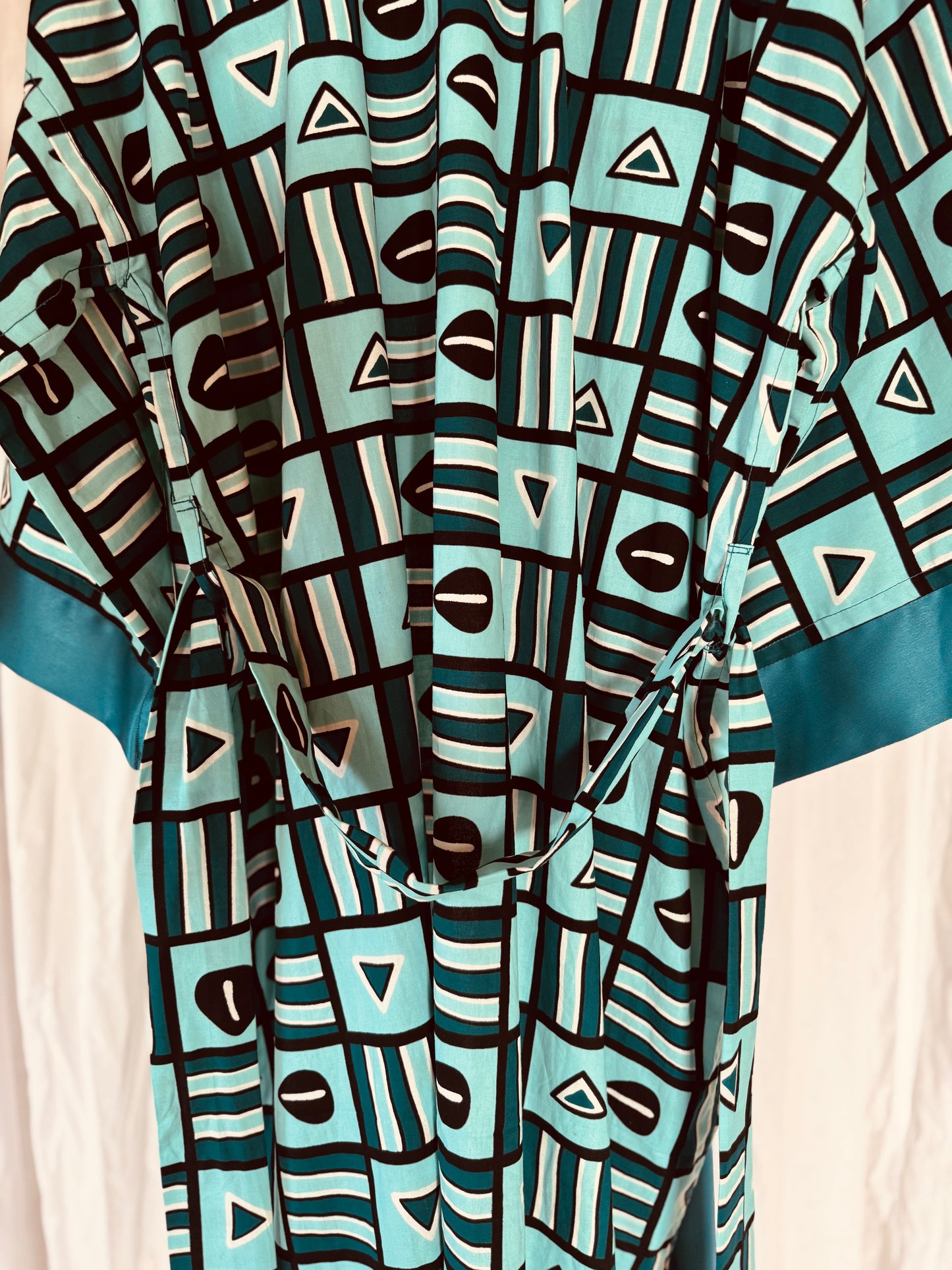 Afrikimo "Beaming Bean" - Teal Satin