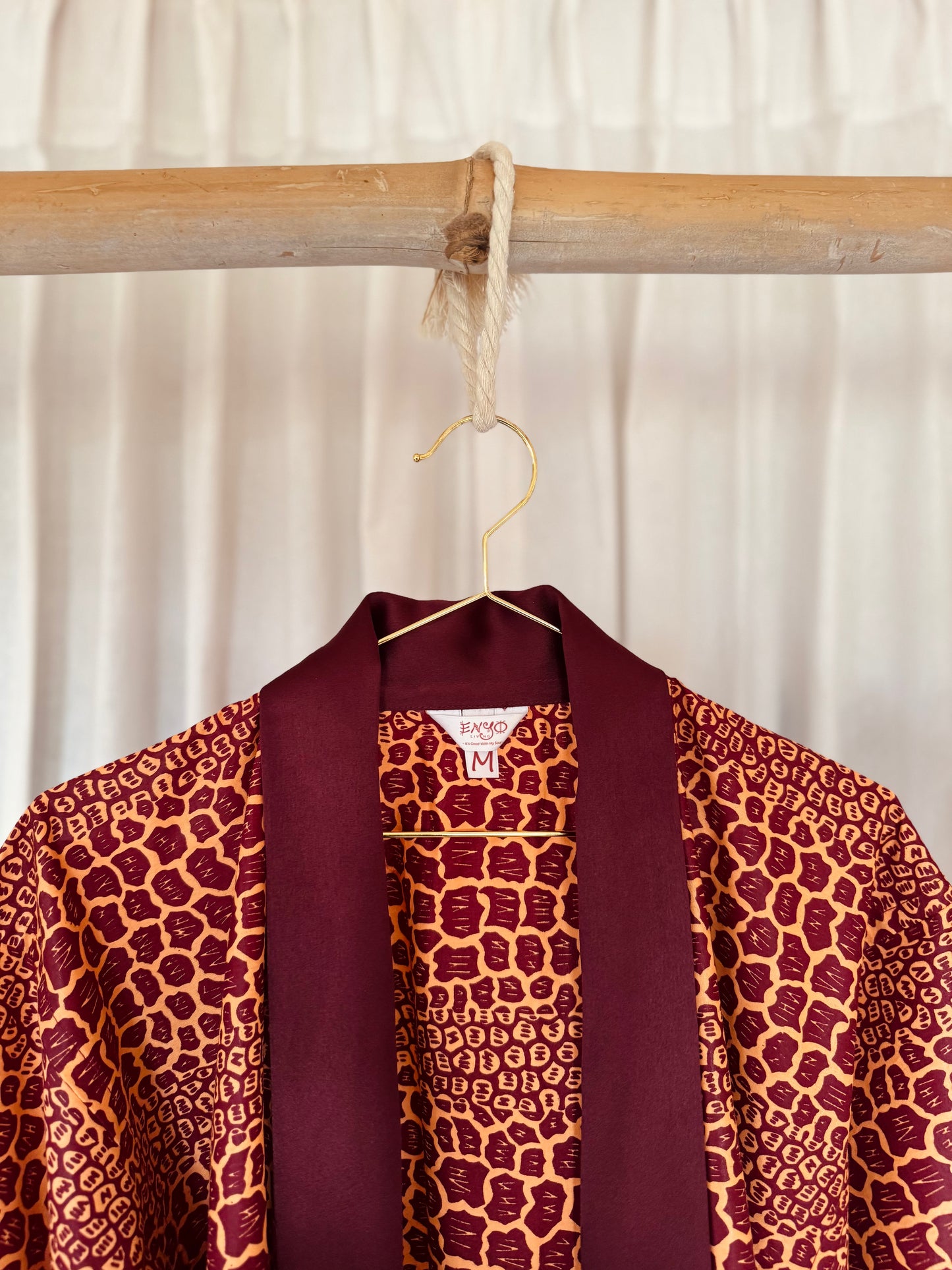 Afrikimo Jacket "Gravels of Joy III" - Plum Satin