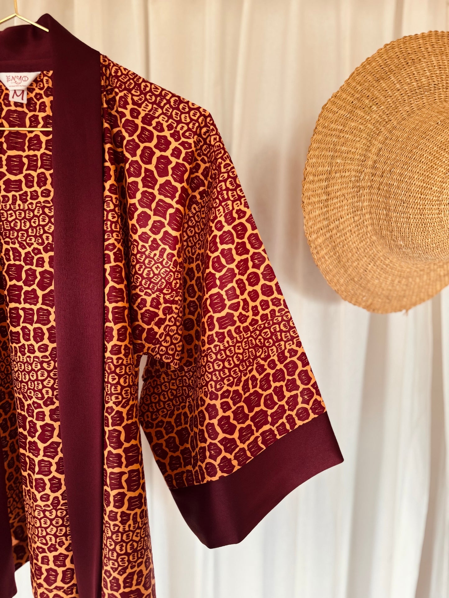 Afrikimo Jacket "Gravels of Joy III" - Plum Satin