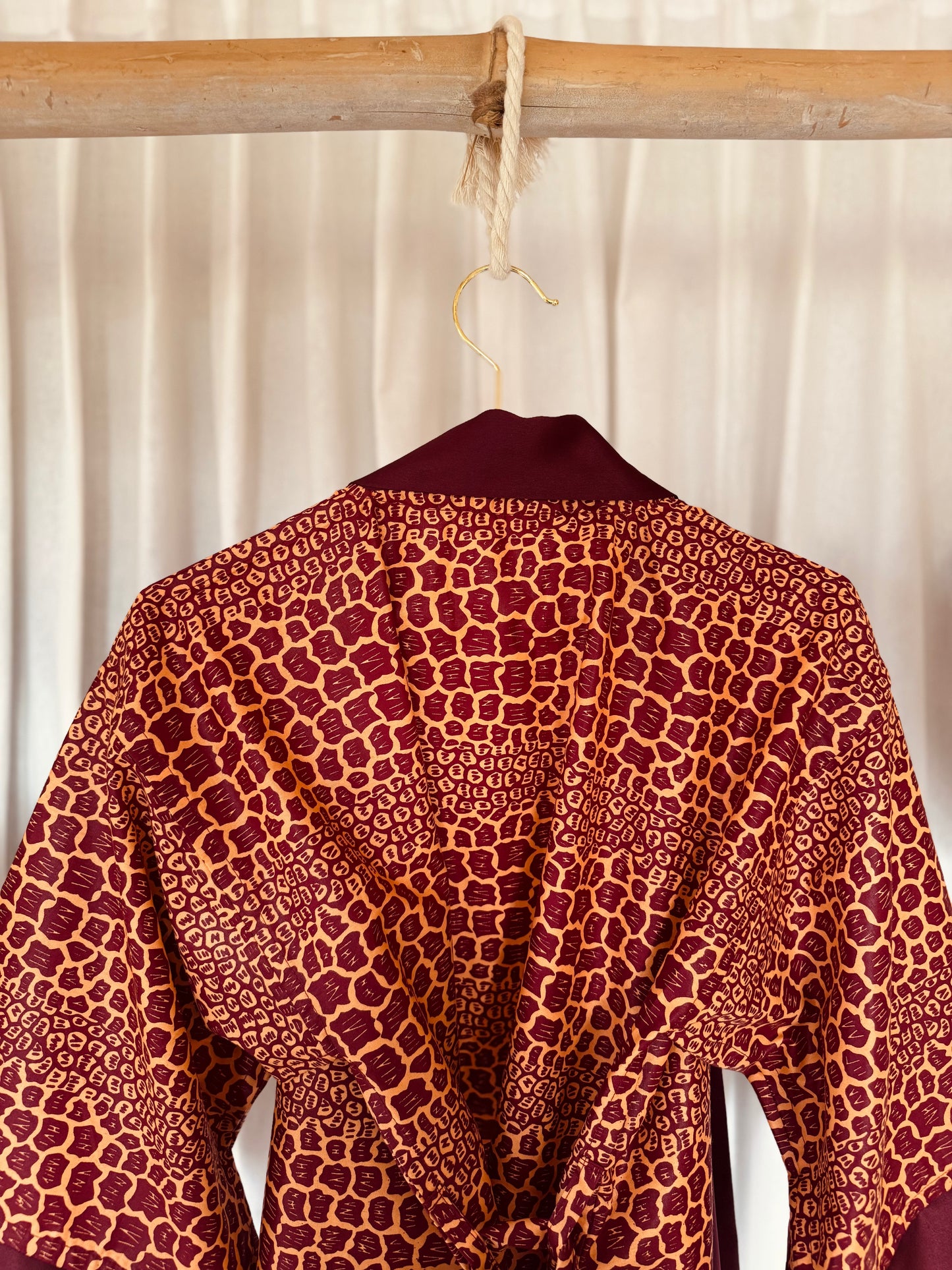 Afrikimo Jacket "Gravels of Joy III" - Plum Satin