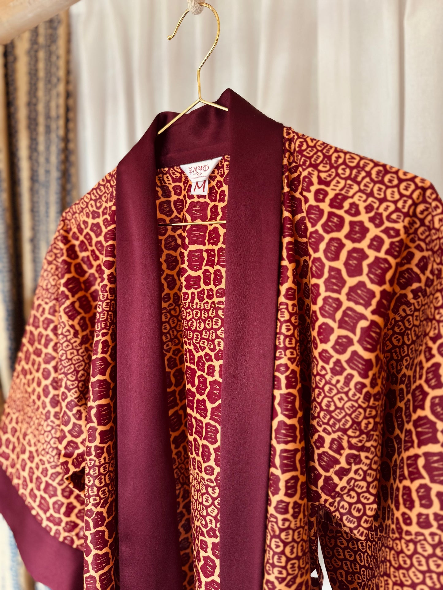 Afrikimo Jacket "Gravels of Joy III" - Plum Satin