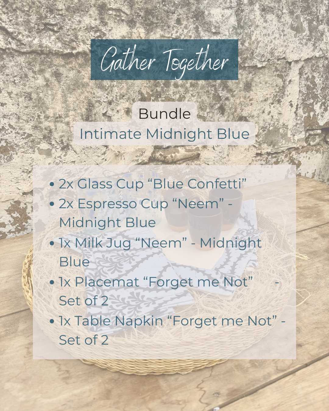 "Gather Together" Bundle - Intimate Midnight Blue