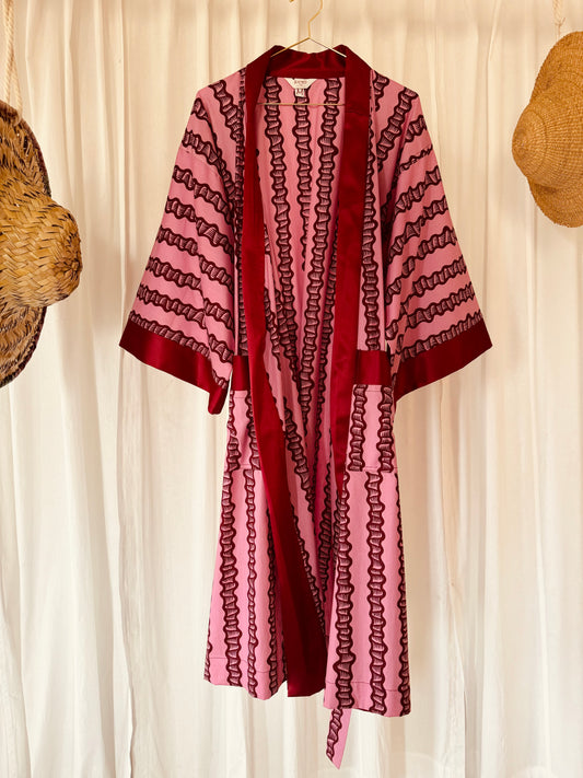 Afrikimo "Sugarcane II"- Wine Red Satin