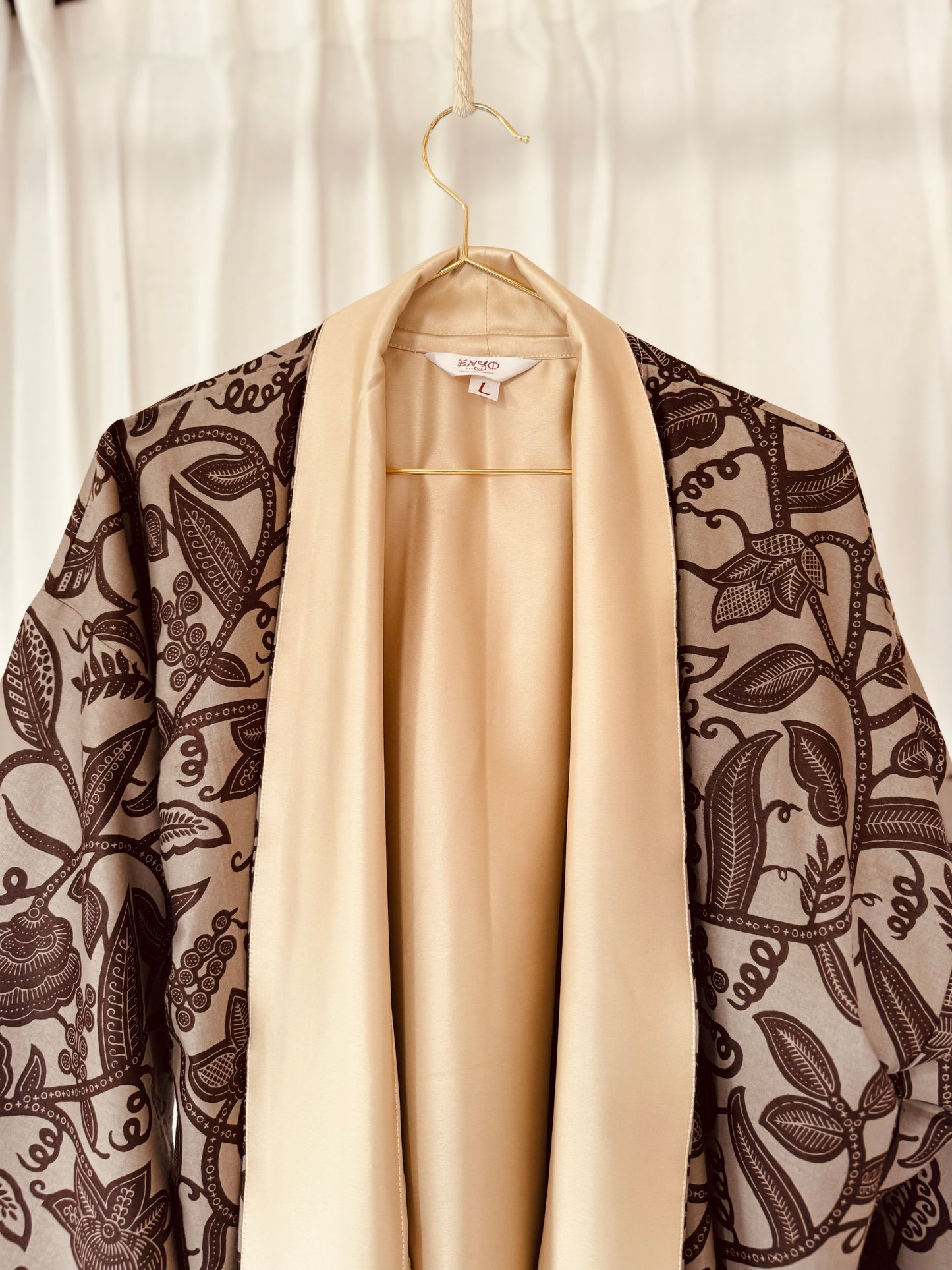 Wendbarer Afrikimo "Rise and Shine IV" - Creme Satin