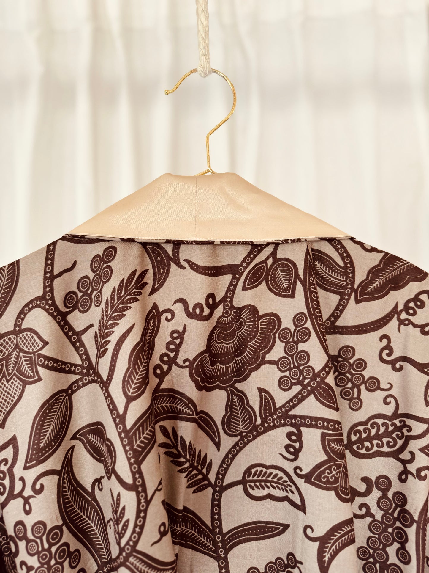 Wendbarer Afrikimo "Rise and Shine IV" - Creme Satin