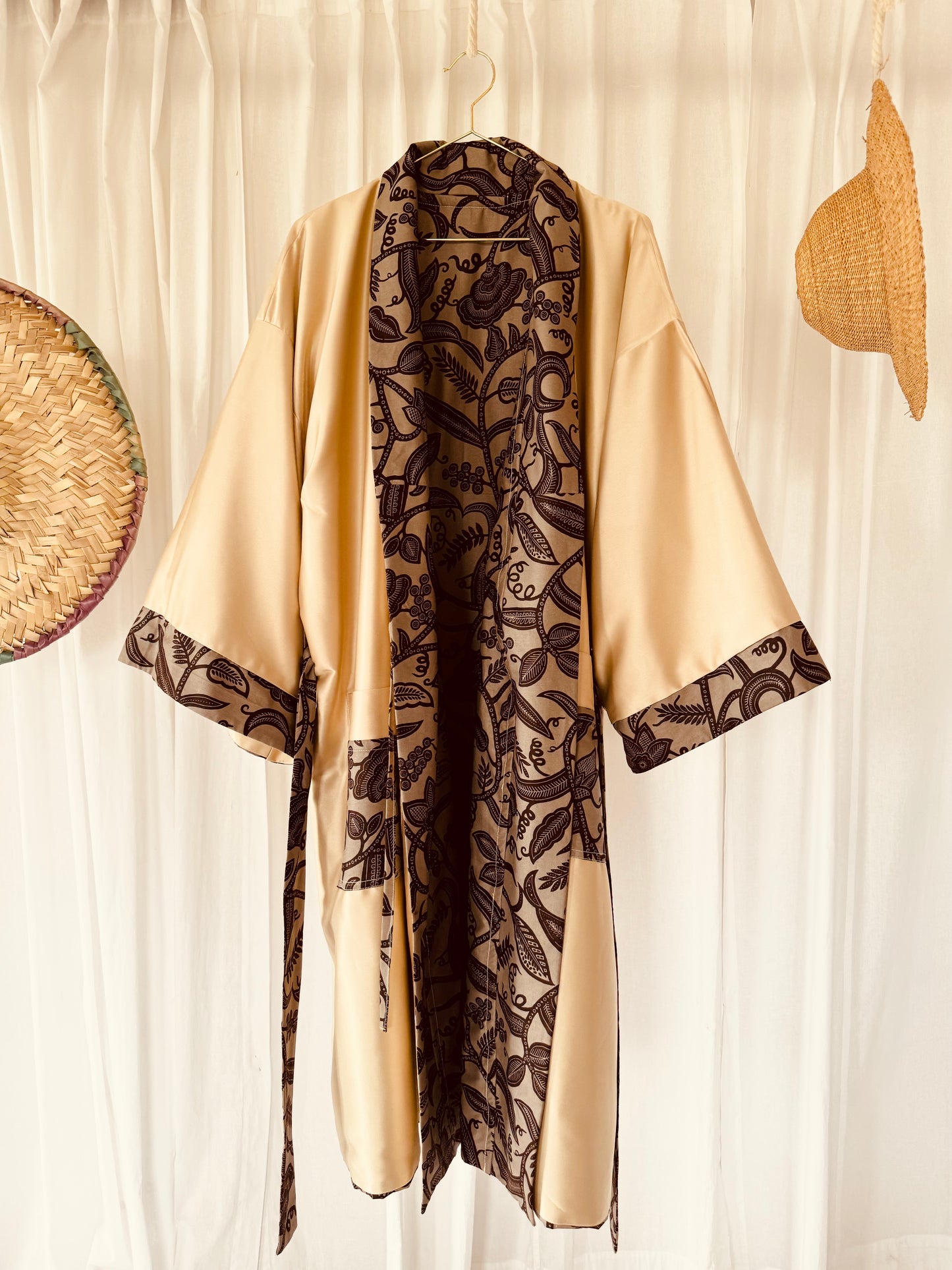 Wendbarer Afrikimo "Rise and Shine IV" - Creme Satin