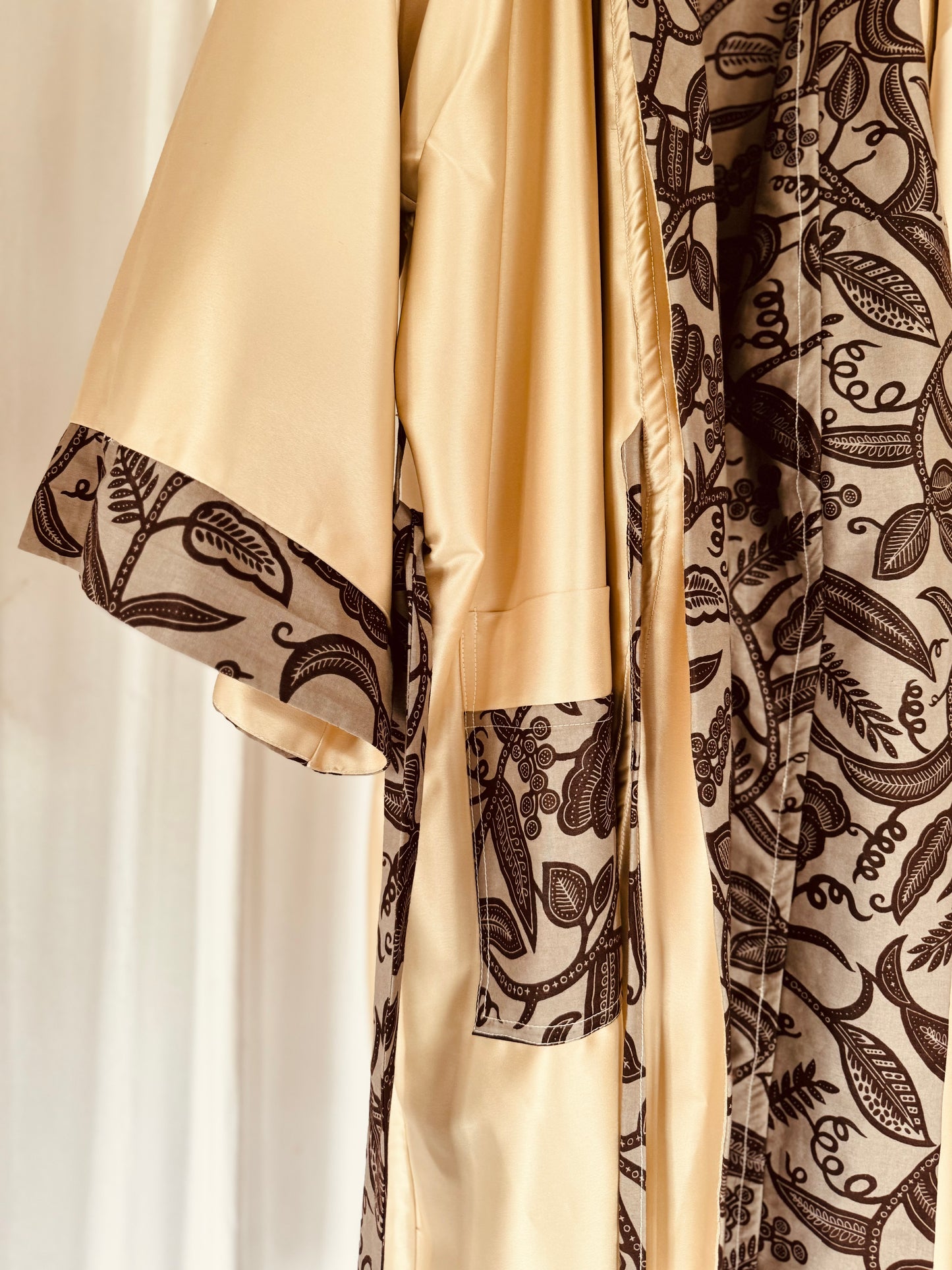 Wendbarer Afrikimo "Rise and Shine IV" - Creme Satin