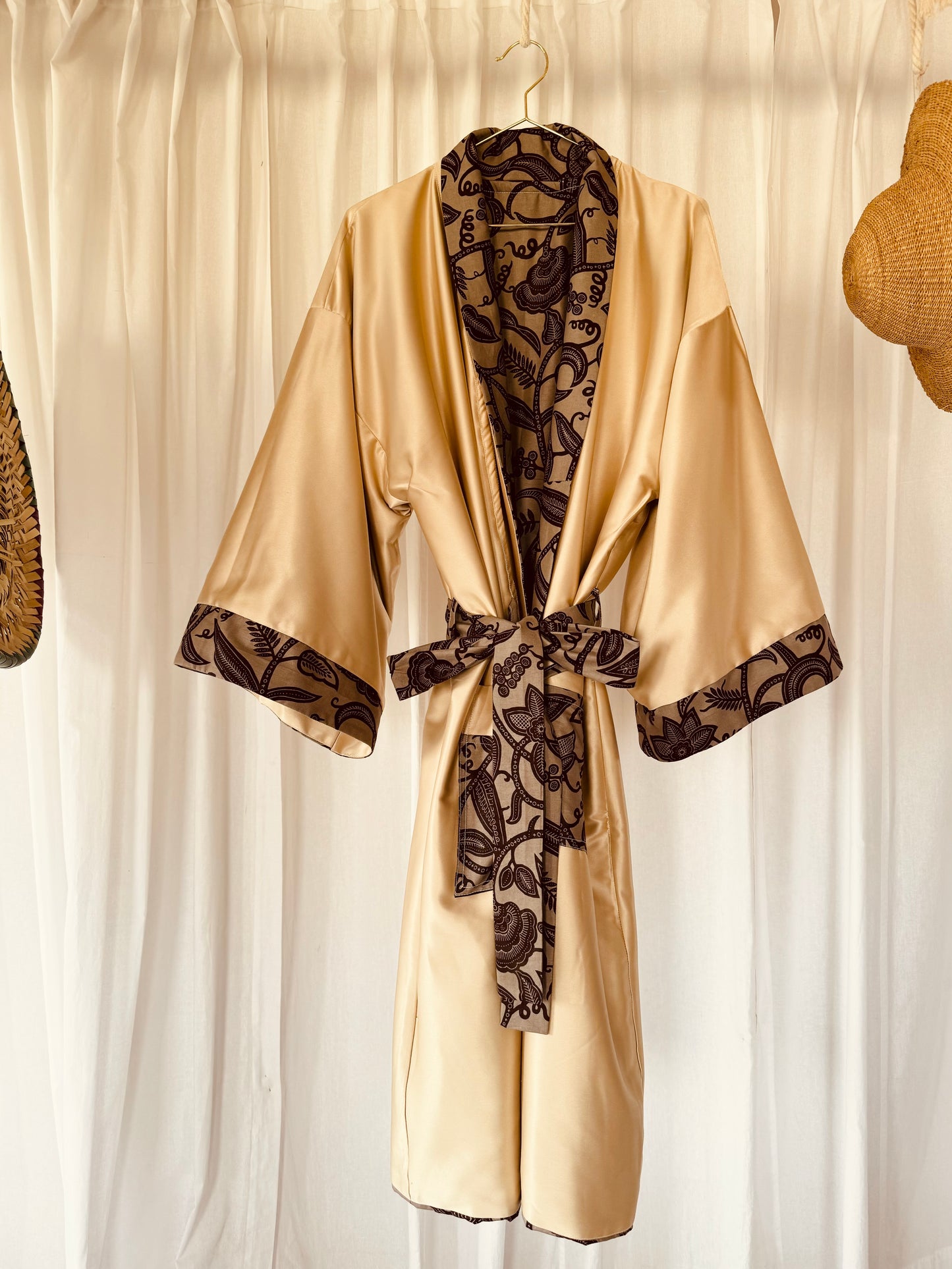 Wendbarer Afrikimo "Rise and Shine IV" - Creme Satin