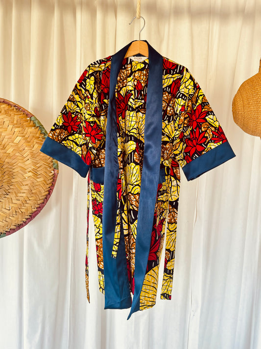 Kids - Afrikimo “Lake of Lotus II ” - Royal Blue Satin