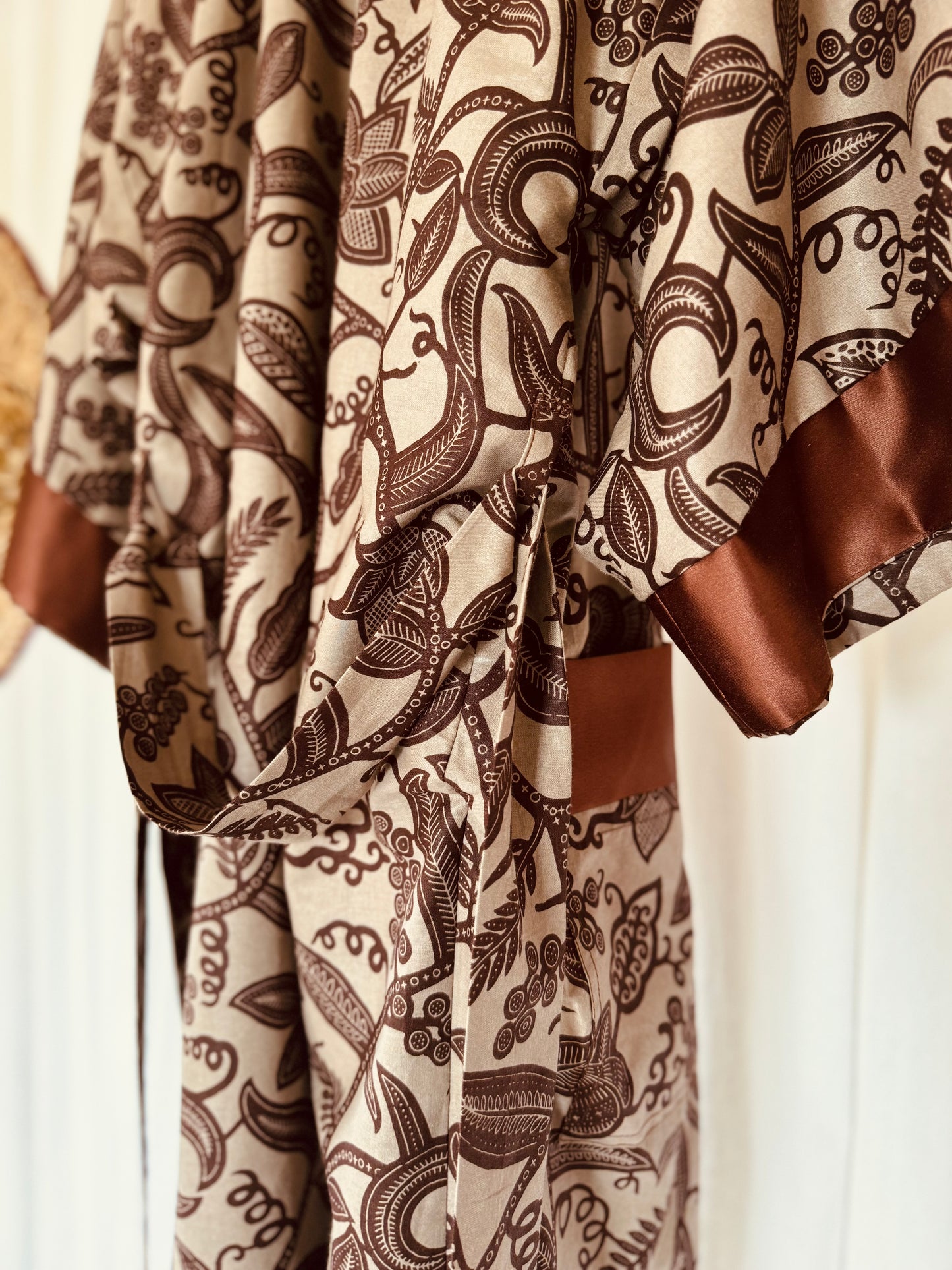 Reversible Afrikimo "Rise and Shine IV" with Brown Satin