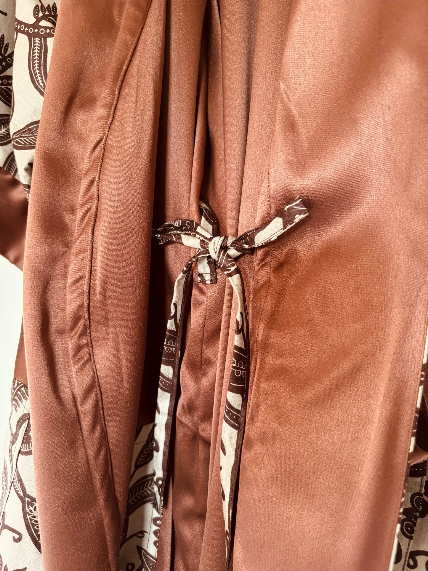 Reversible Afrikimo "Rise and Shine IV" with Brown Satin