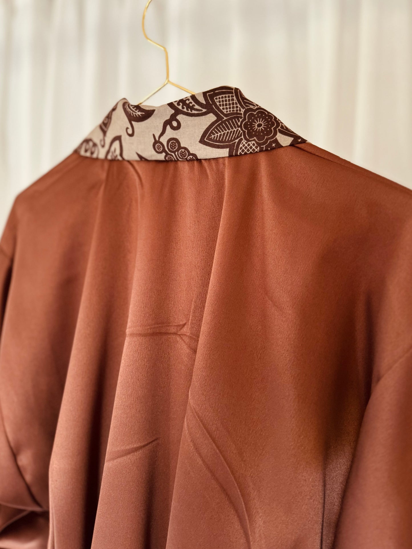 Reversible Afrikimo "Rise and Shine IV" with Brown Satin