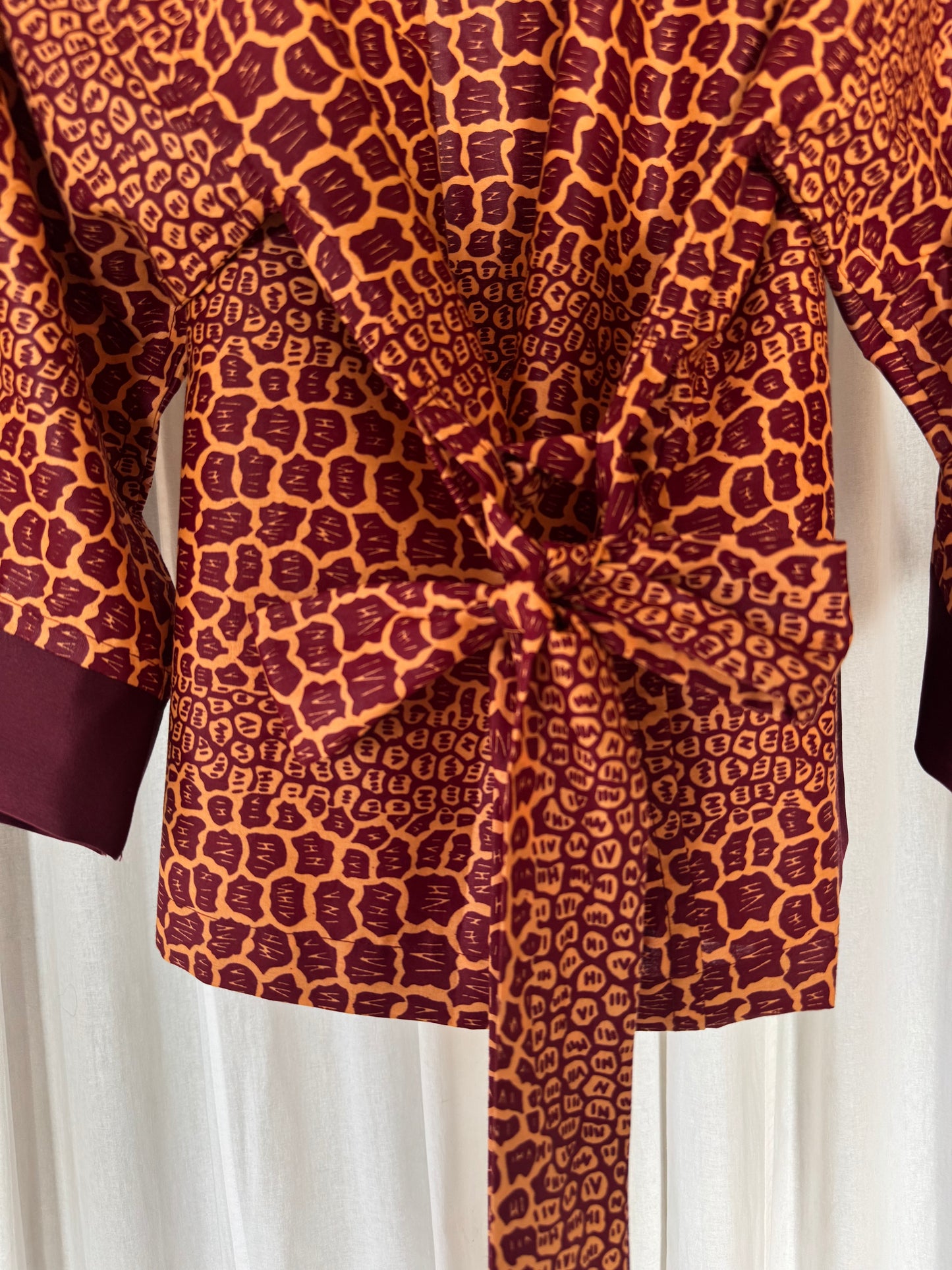 Afrikimo Jacket "Gravels of Joy III" - Plum Satin
