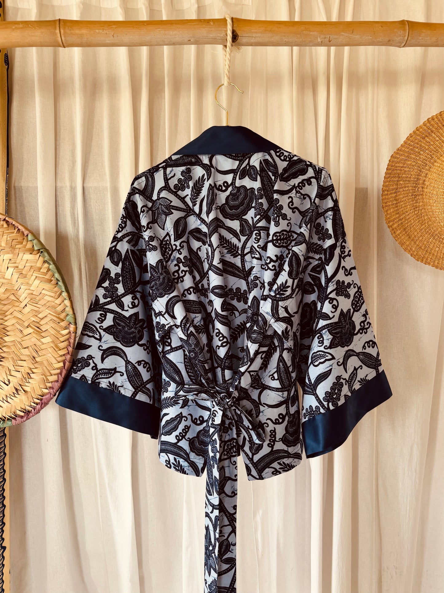 Afrikimo Jacket "Rise and Shine II" - Royal Blue Satin