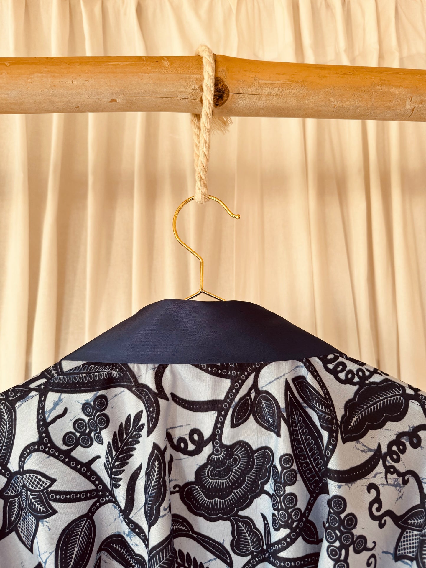 Afrikimo Jacket "Rise and Shine II" - Royal Blue Satin