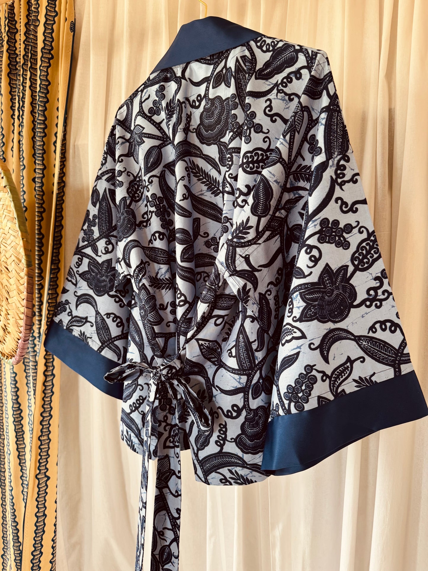 Afrikimo Jacket "Rise and Shine II" - Royal Blue Satin