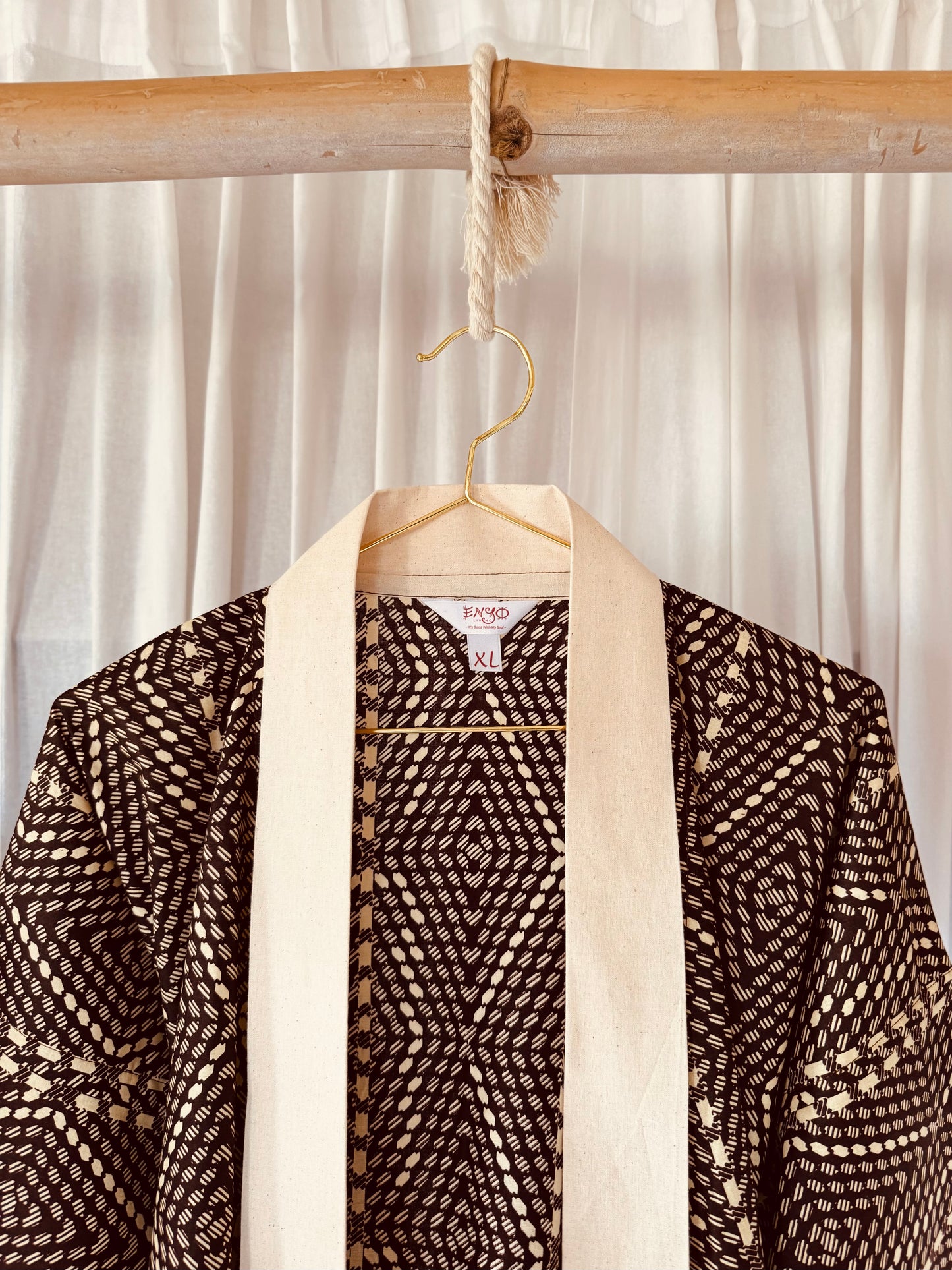 Afrikimo Jacket "Shine like a Diamond" - Creme Natural Cotton