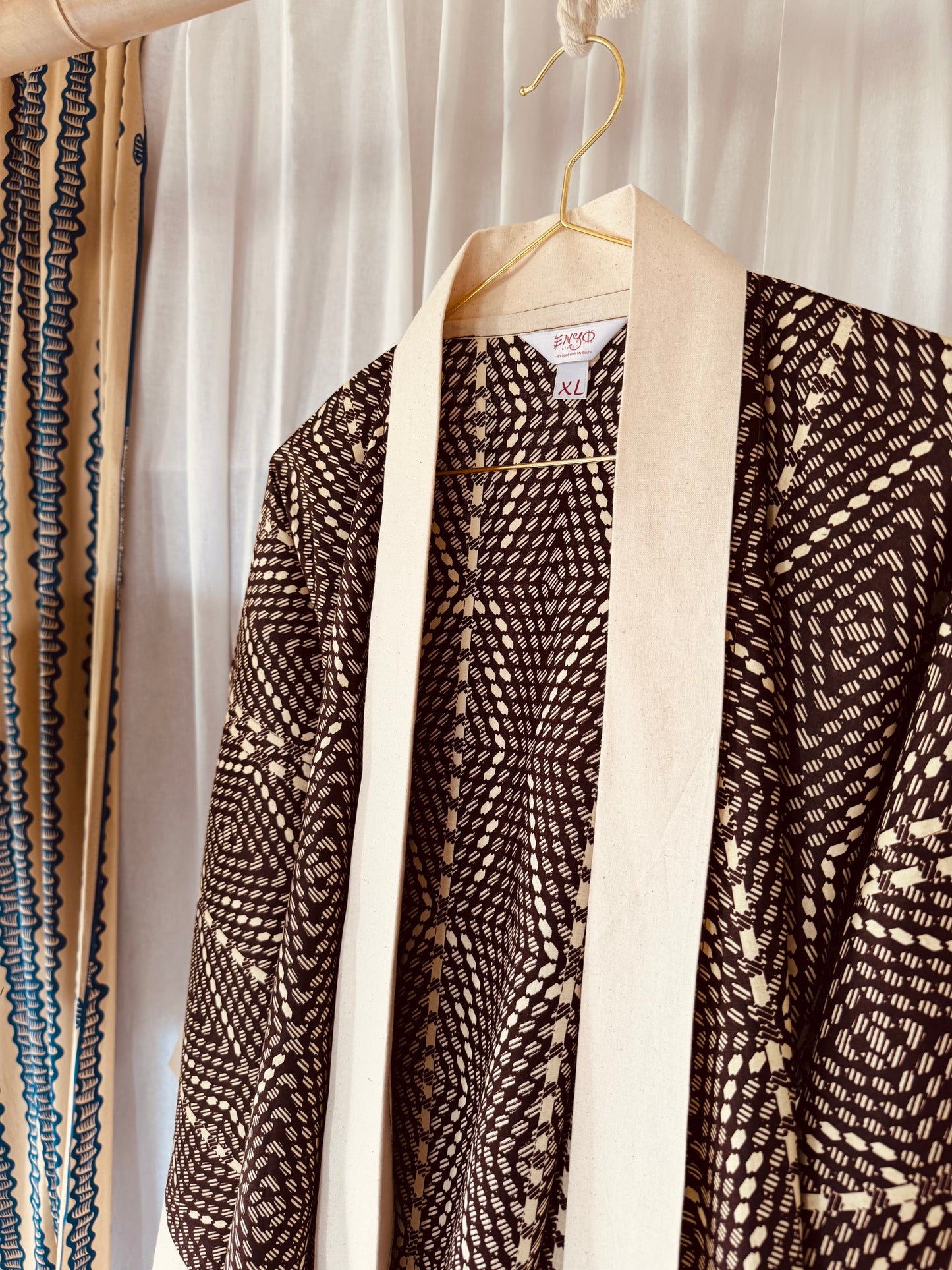 Afrikimo Jacket "Shine like a Diamond" - Creme Natural Cotton