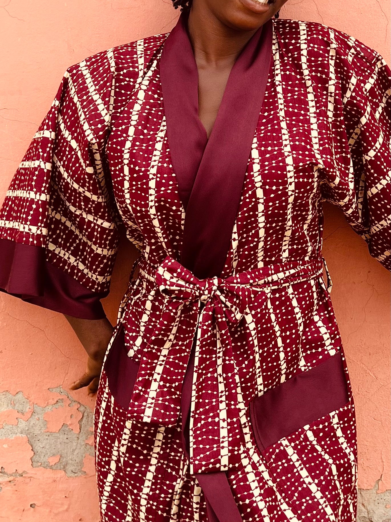 Afrikimo "Mondblume III" - Roter Satin