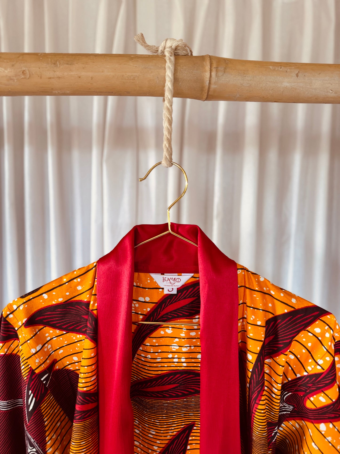 Sexy Afrikimo "Moon Flower III"- Red Satin