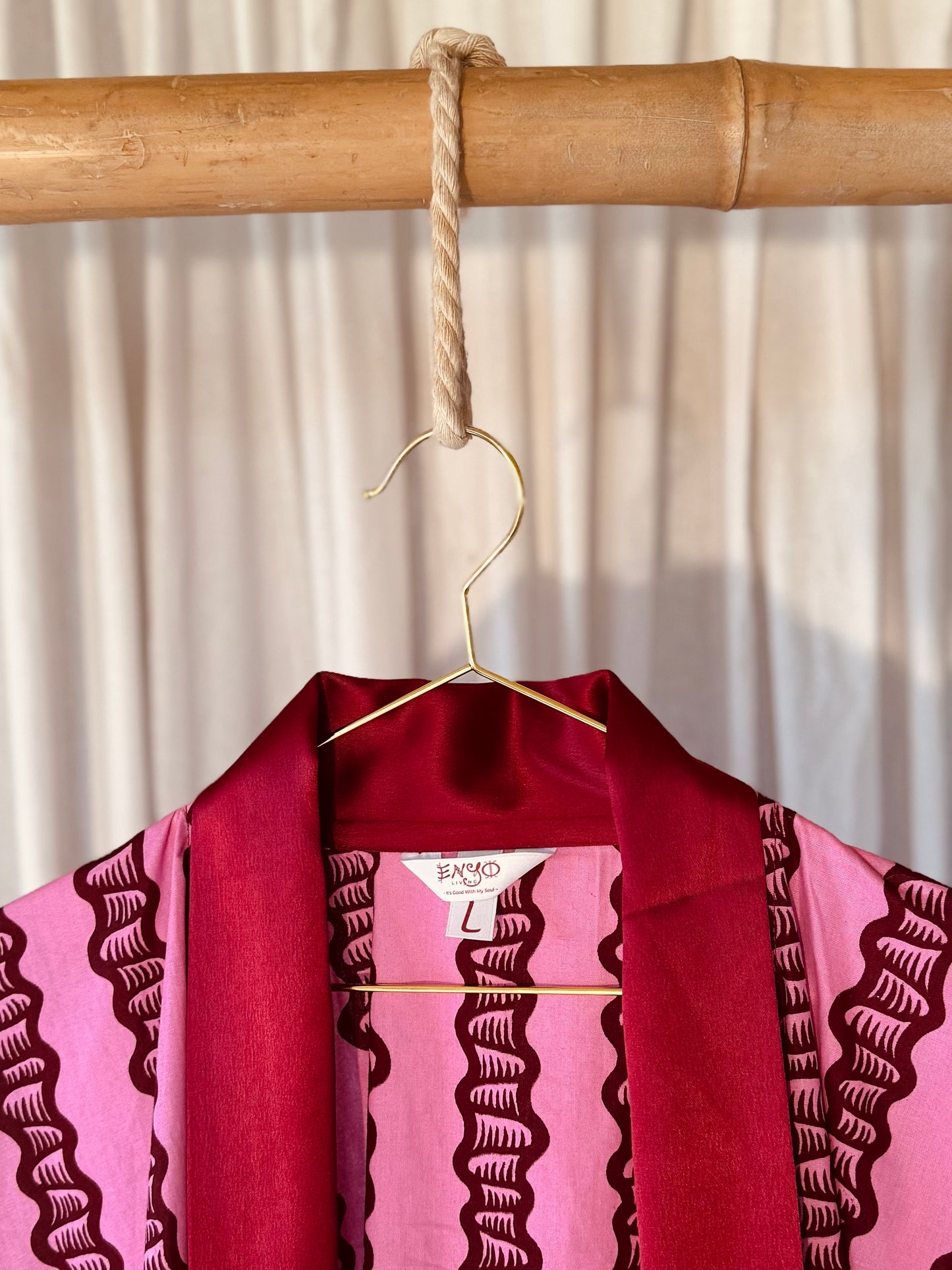 Afrikimo Jacket "Sugarcane II" - Red Satin