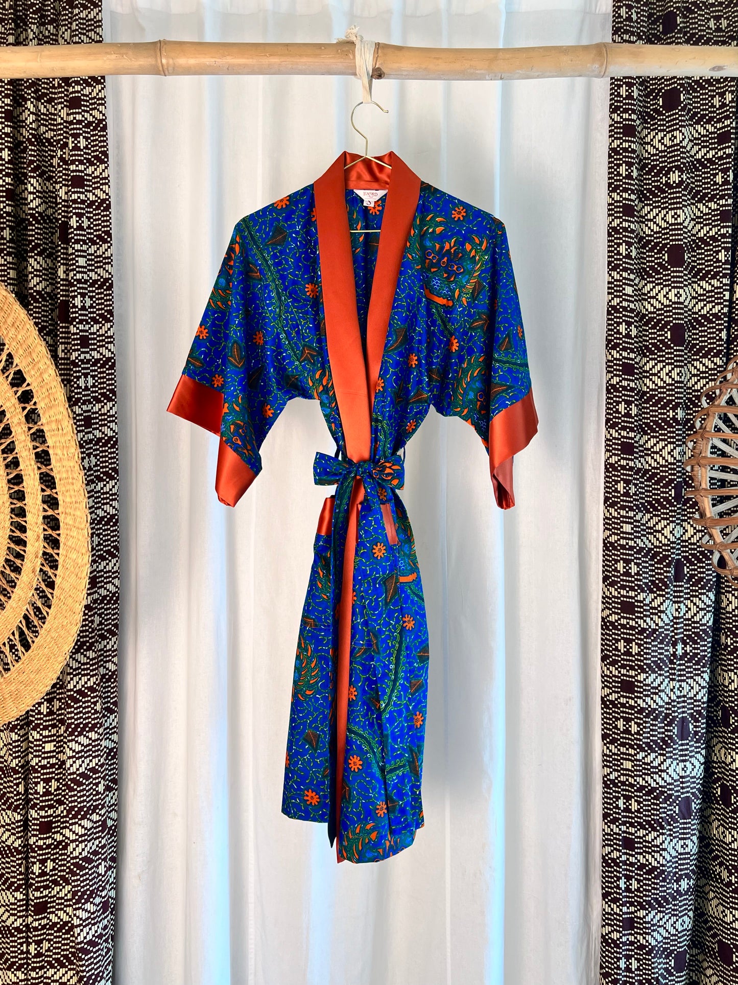 Afrikimo "Bloom" - Burnt Orange Satin