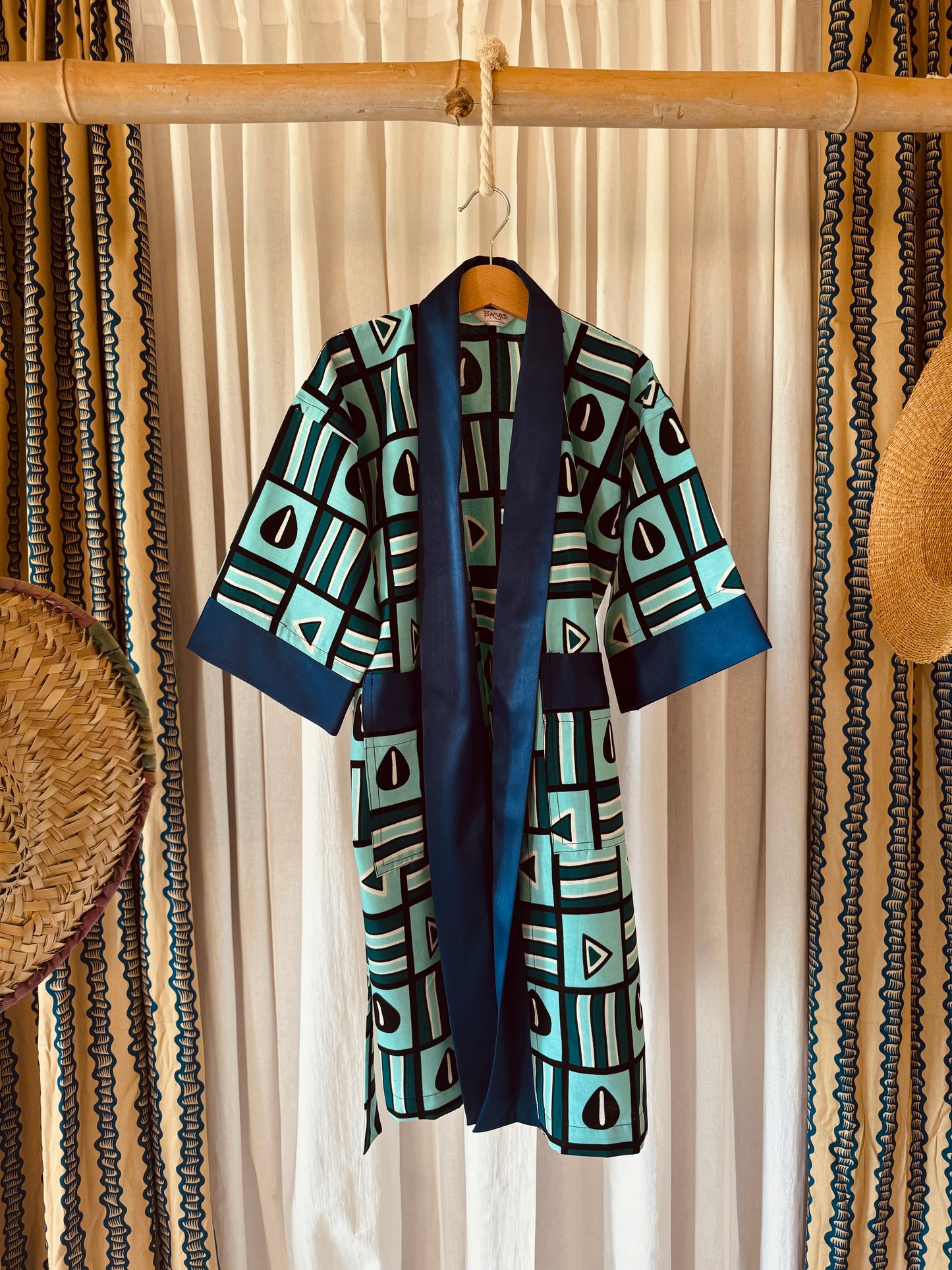 Afrikimo "Beaming Bean" - Teal Satin