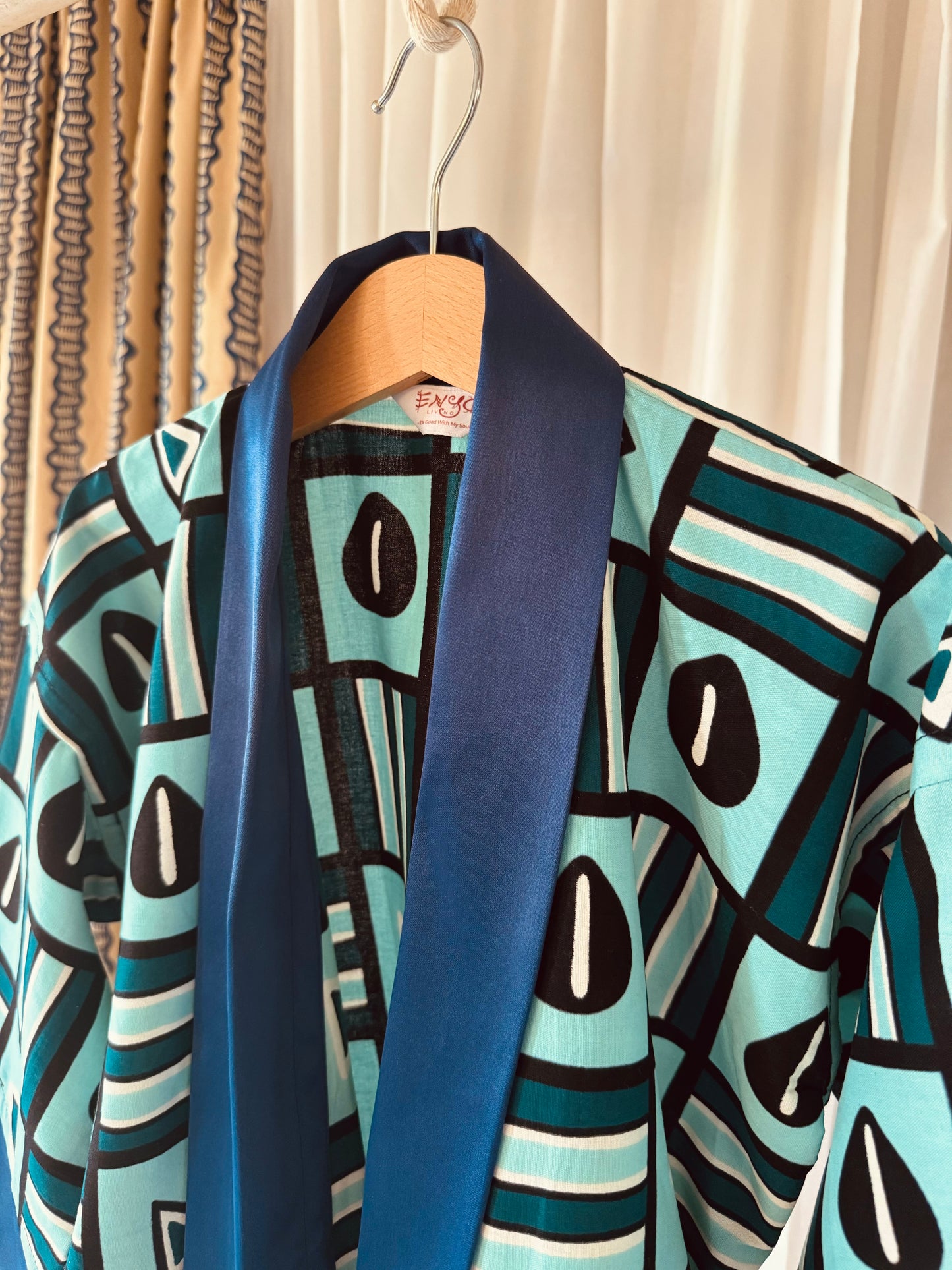 Kids - Afrikimo "Beaming Bean" -Royal Blue Satin