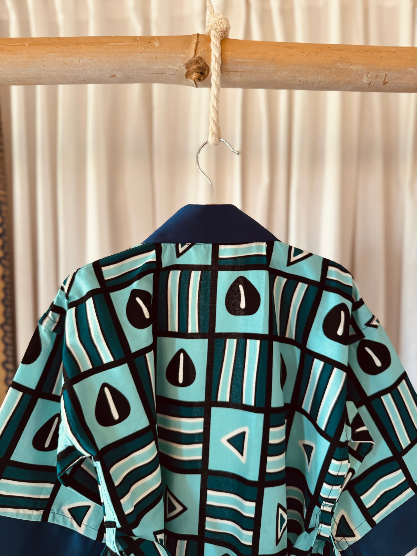 Kids - Afrikimo "Beaming Bean" -Royal Blue Satin