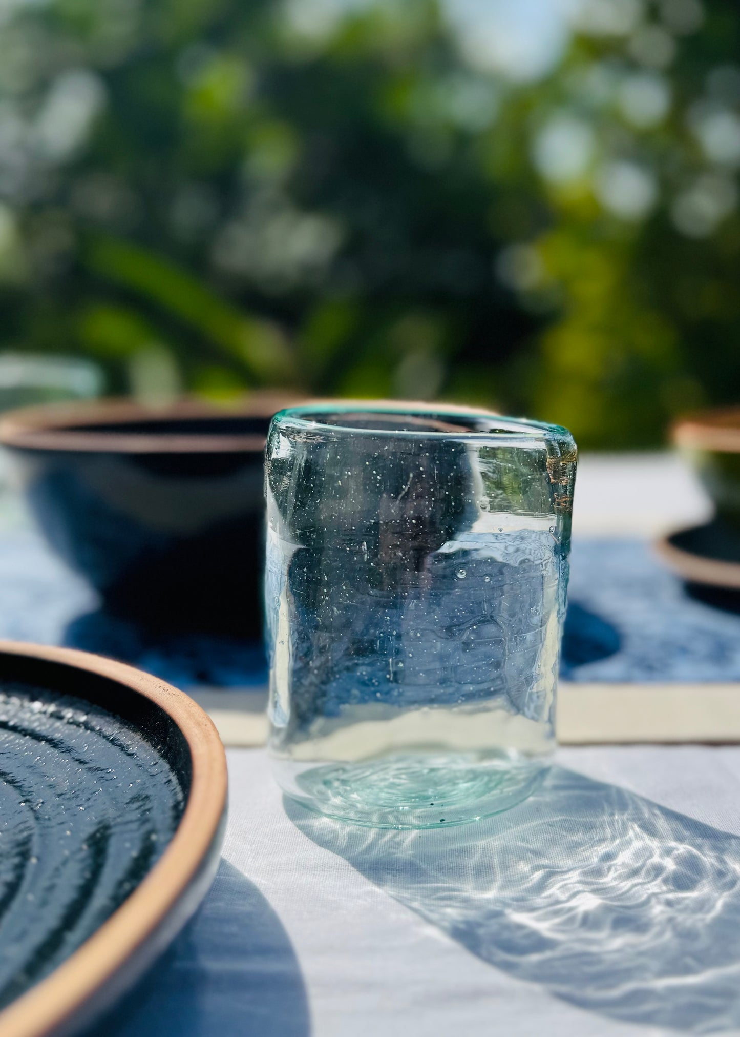 Glass Cup "Ocean Green"