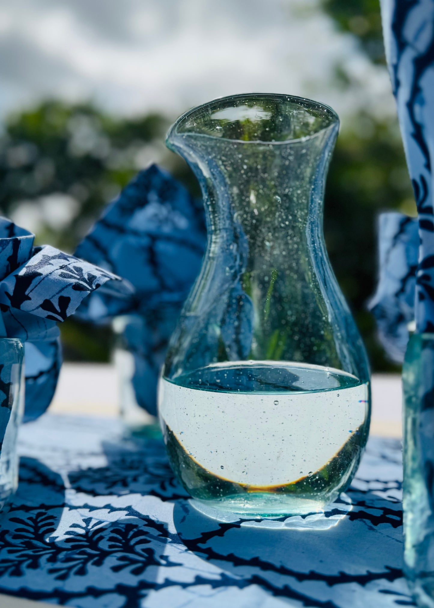 Glass Carafe "Ocean Green"