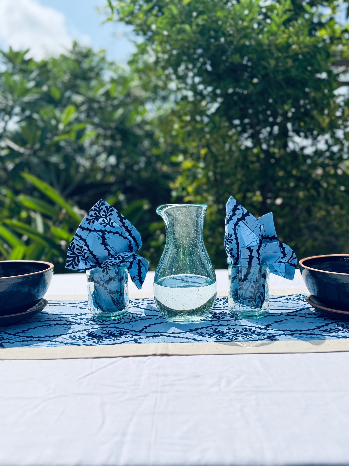 Glass Carafe "Ocean Green"