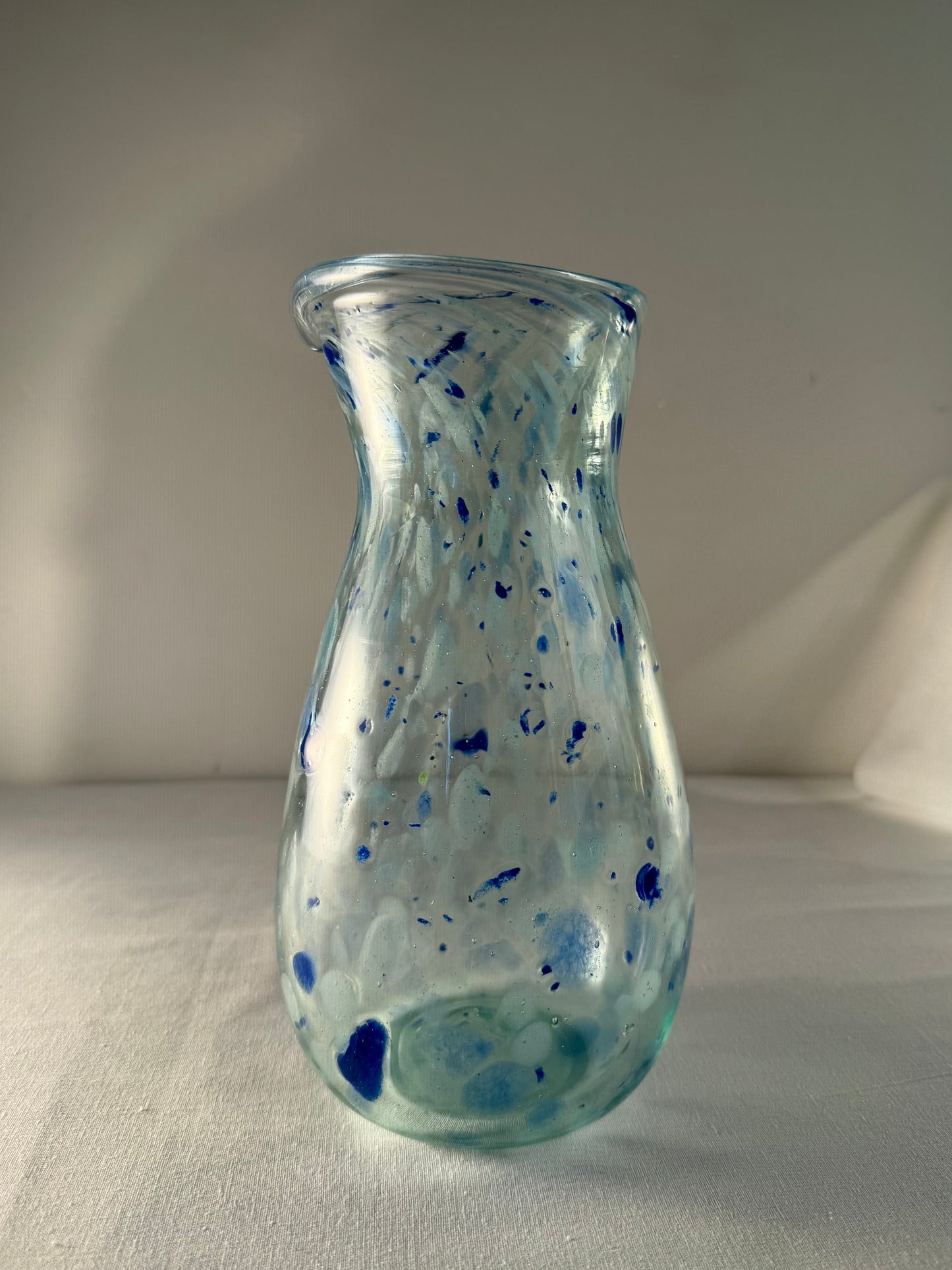Glass Carafe "Blue Confetti"