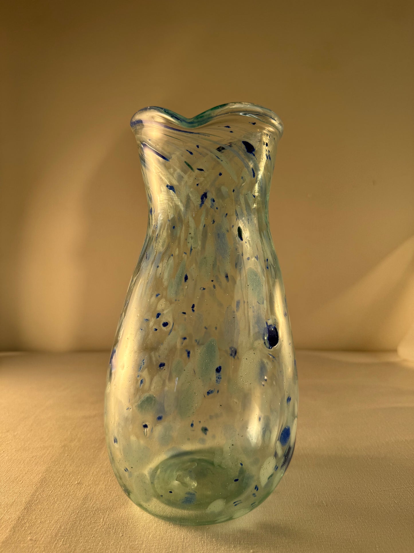 Glass Carafe "Blue Confetti"