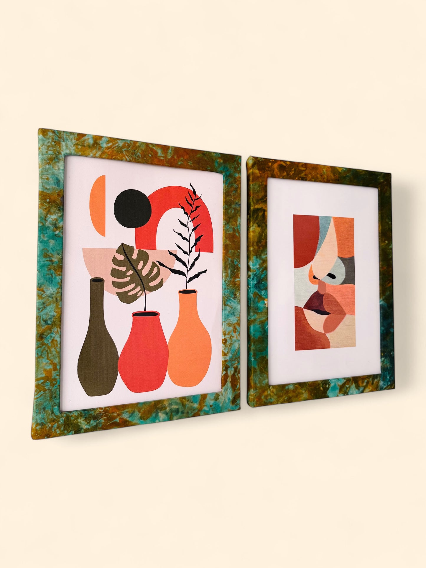 Picture Frame "Zee’s Green & Brown - Plant in a vase", A4