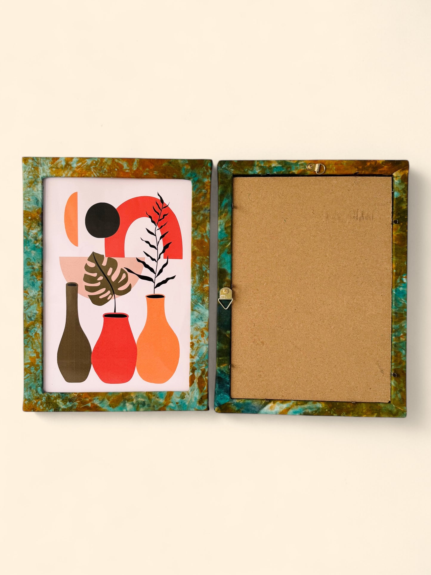 Picture Frame "Zee’s Green & Brown - Plant in a vase", A4