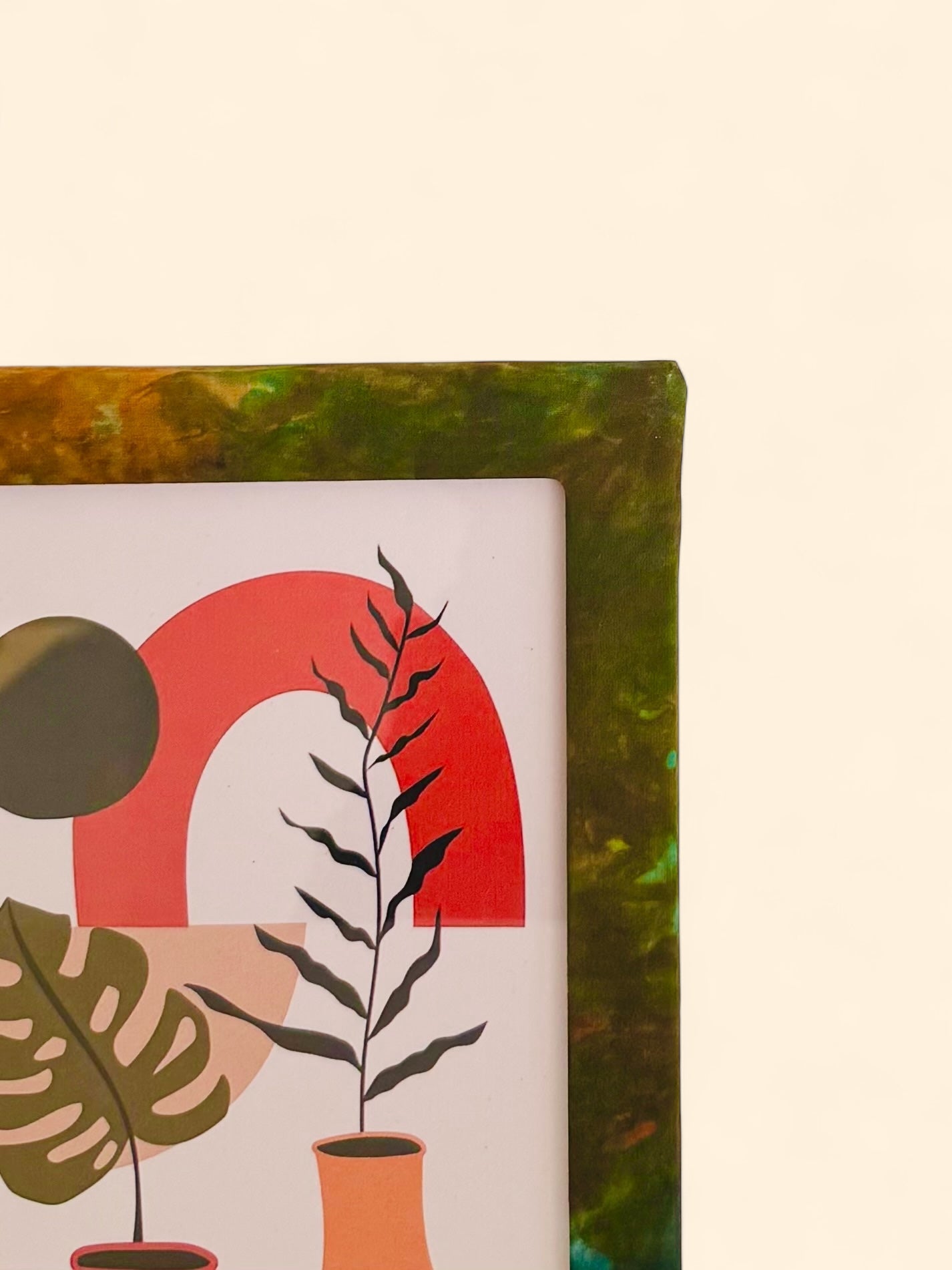 Picture Frame "Zee’s Green & Brown - Plant in a vase", A4