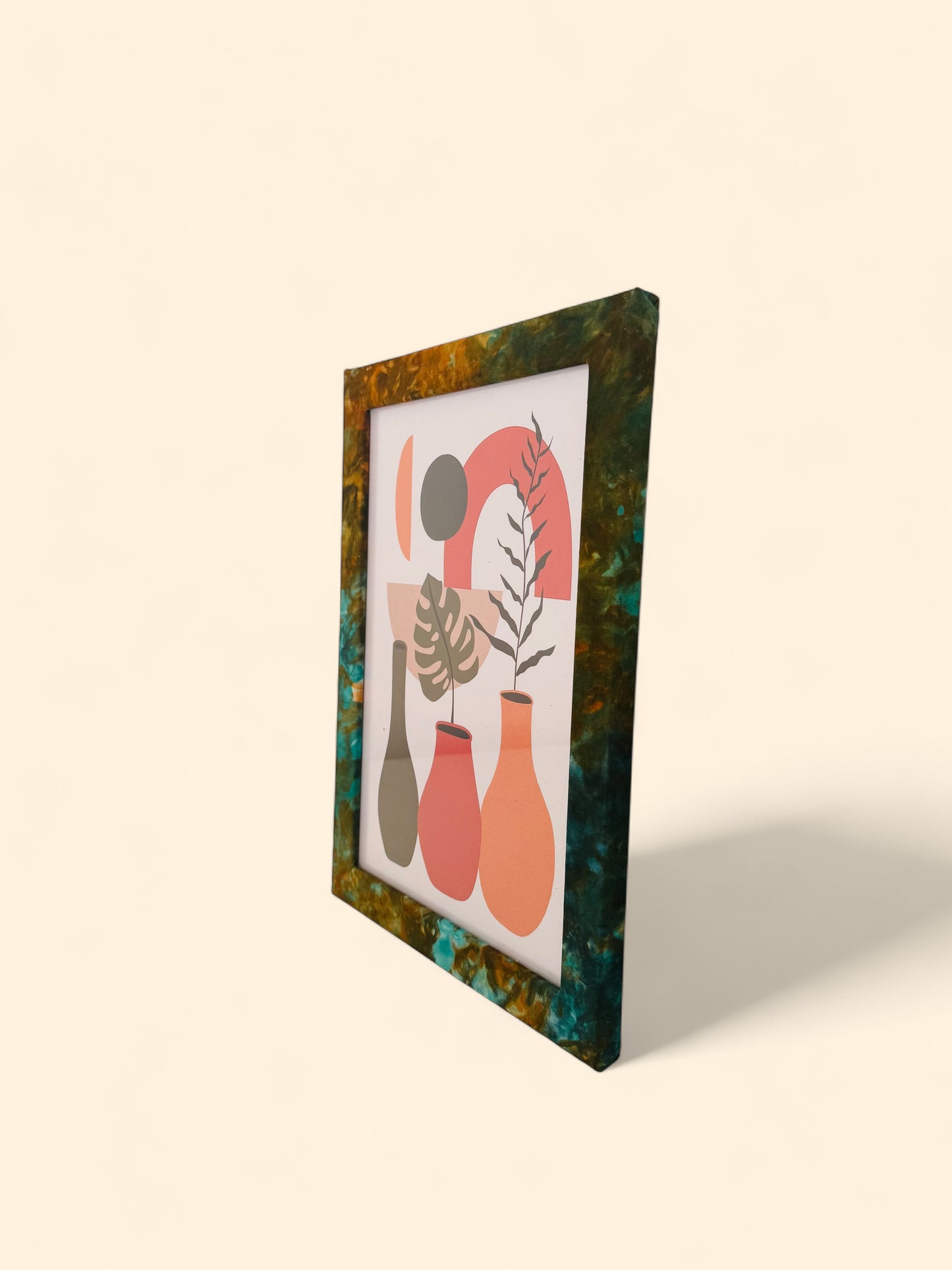 Picture Frame "Zee’s Green & Brown - Plant in a vase", A4