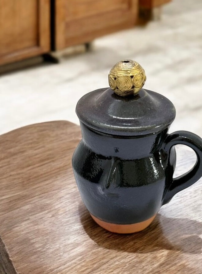 Milk Jug "Neem Face" - Midnight Blue