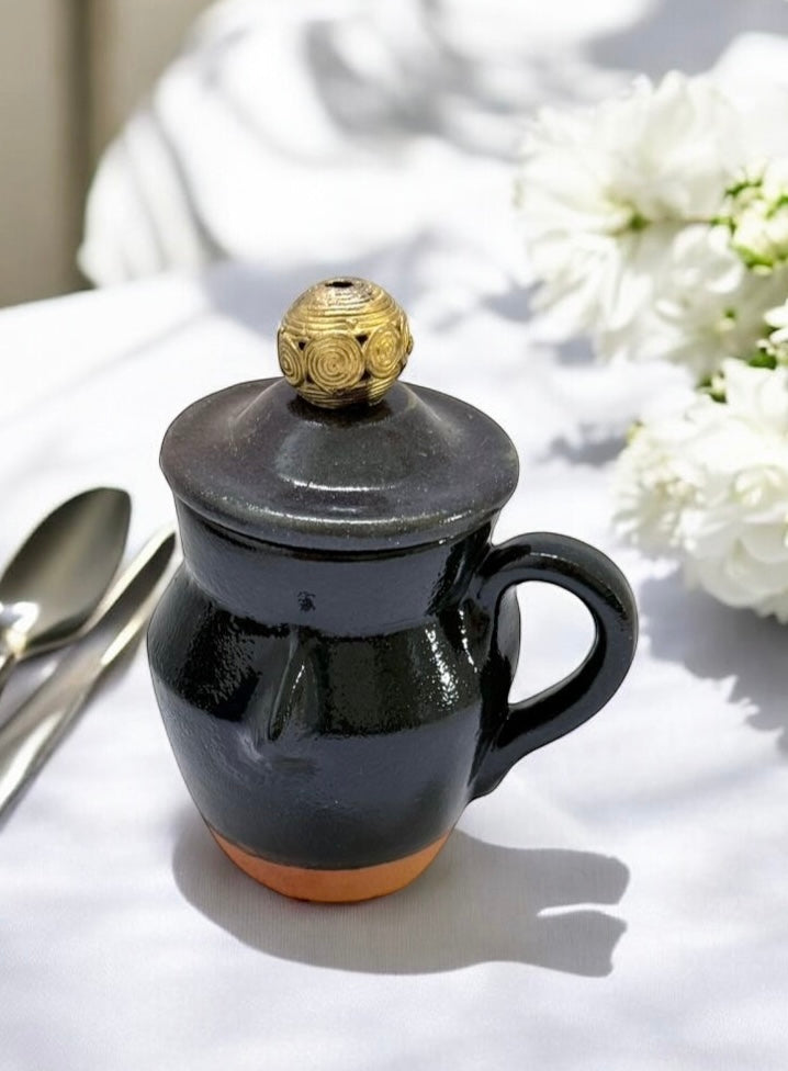 Milk Jug "Neem Face" - Midnight Blue