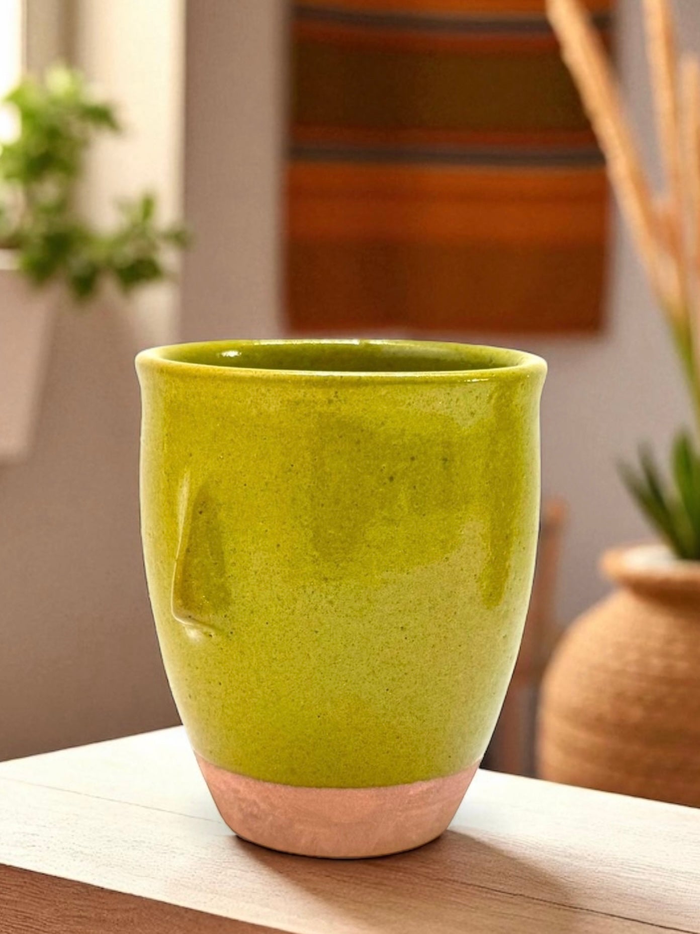 Coffee Mug "Neem Face" - Chartreuse