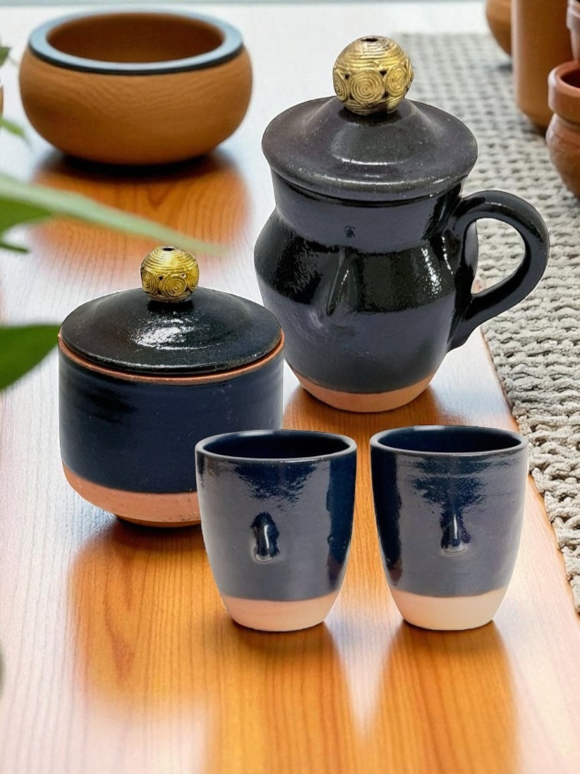 Milk Jug "Neem Face" - Midnight Blue