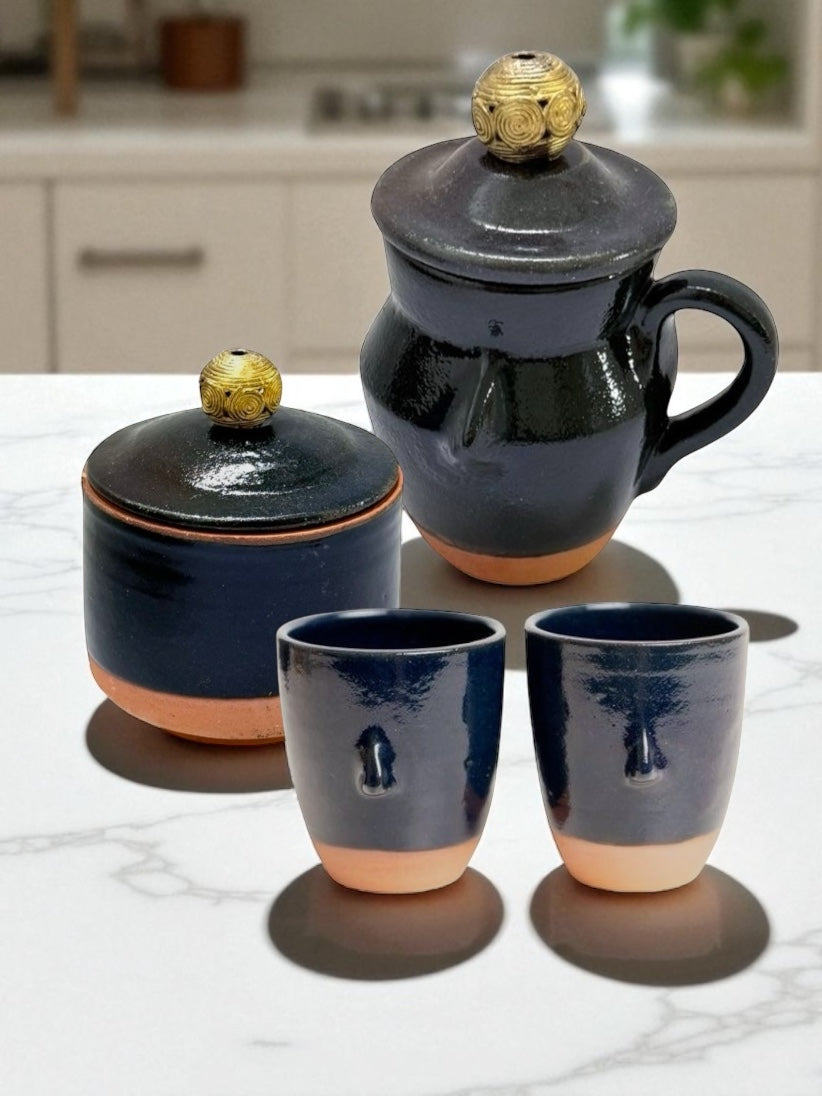 Milk Jug "Neem Face" - Midnight Blue