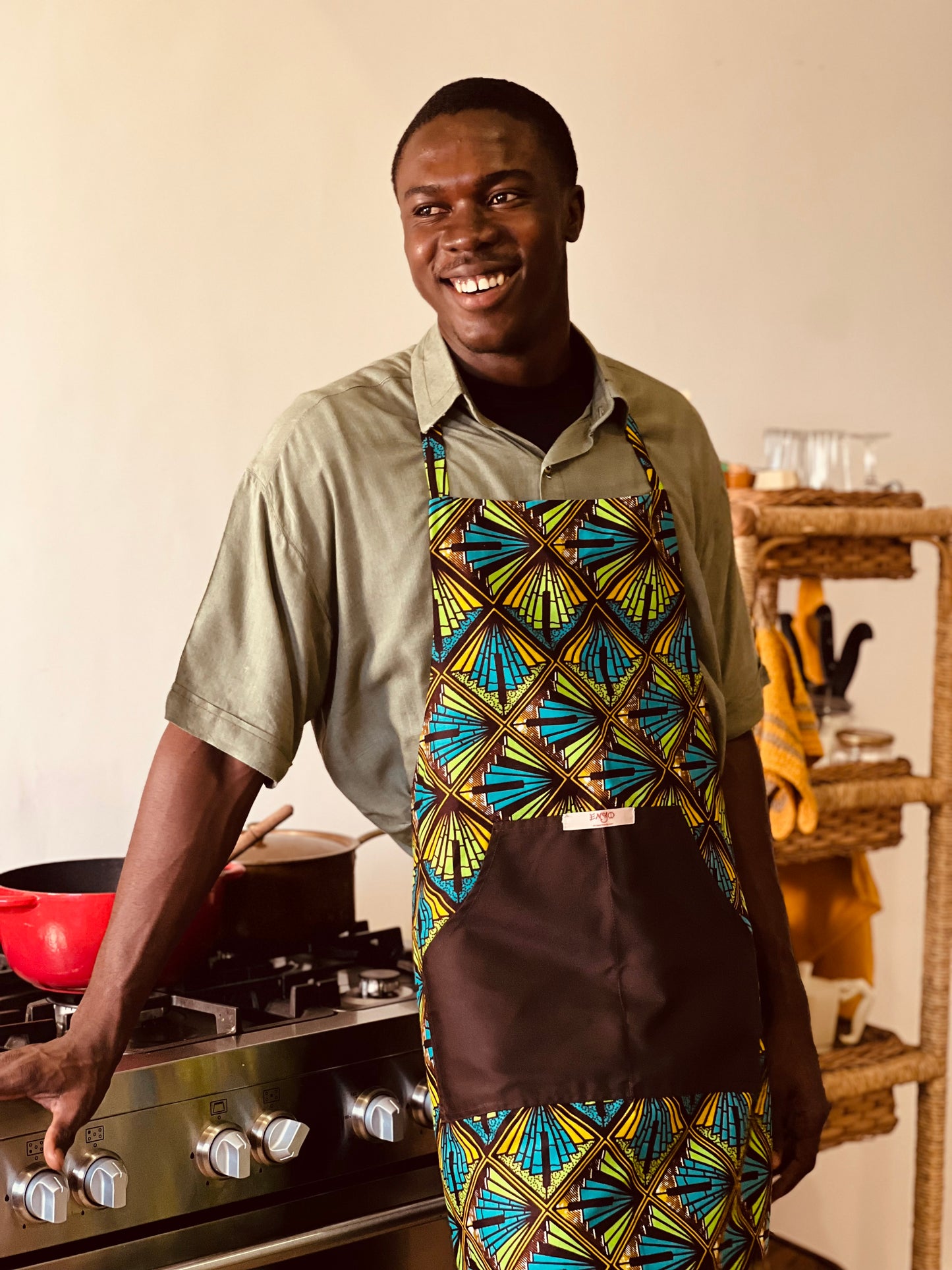 Reversible Apron "Piano Bar"