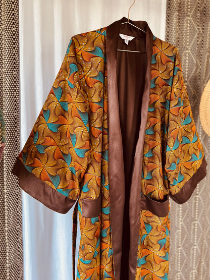 Reversible Kimono “Beating Drum III”