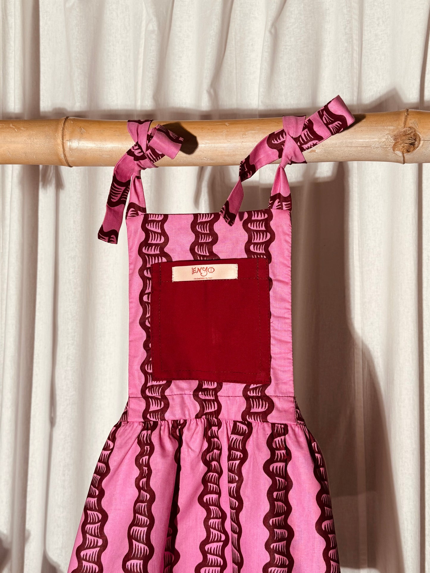 Kids - Reversible Apron “Sugar Cane II” - Petite Mademoiselle