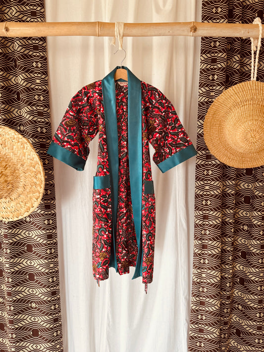 Kids - Afrikimo “Blooming Bliss II ”- Teal Satin