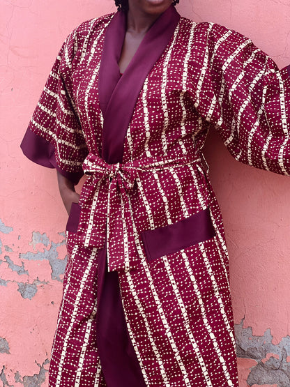 Afrikimo "Mondblume III" - Roter Satin