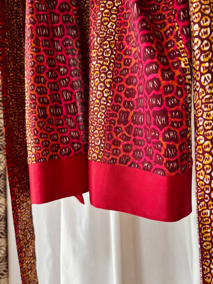 Sexy Afrikimo "Gravels of Joy III" - Berry Red Satin